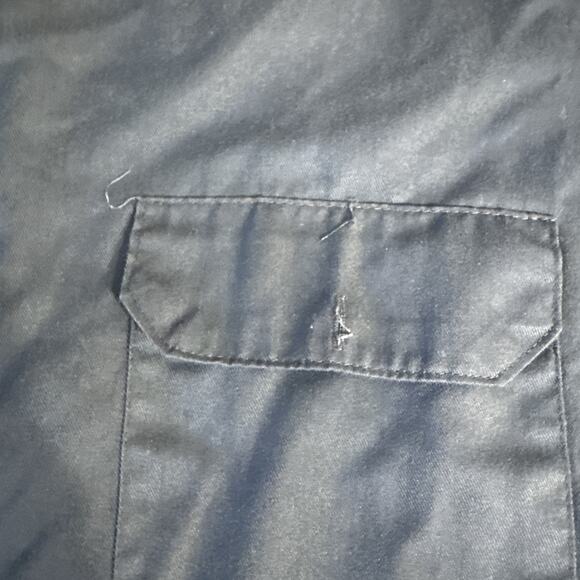 Dickies Shirt Mens 2XL Black Short Sleeve Work Button Front Twill Pockets - Picture 4 of 5